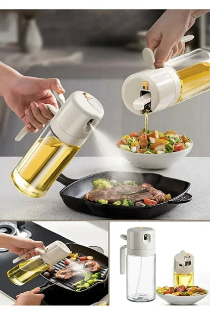 Glass Oil Spray Bottle - Cooking Oil Dispenser