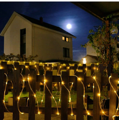 33FT 100 LED Light String - Outdoor Garden Decoration Lights