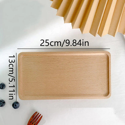Round Wood Dish - Tray for Home Decoration