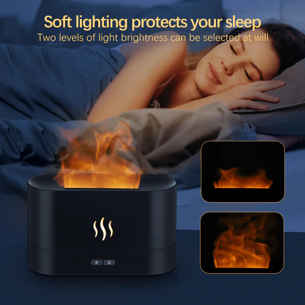Flame Fire Humidifier - Aromatherapy Diffuser