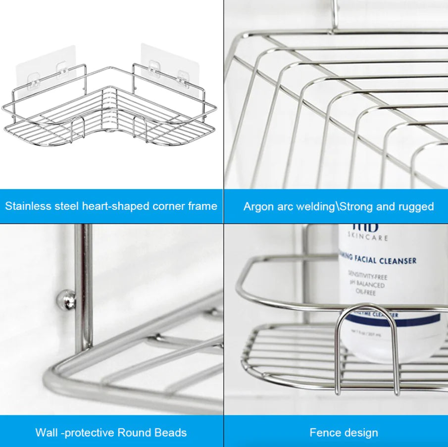 Shower Caddy Shelf - Corner Storage Organizer Rack
