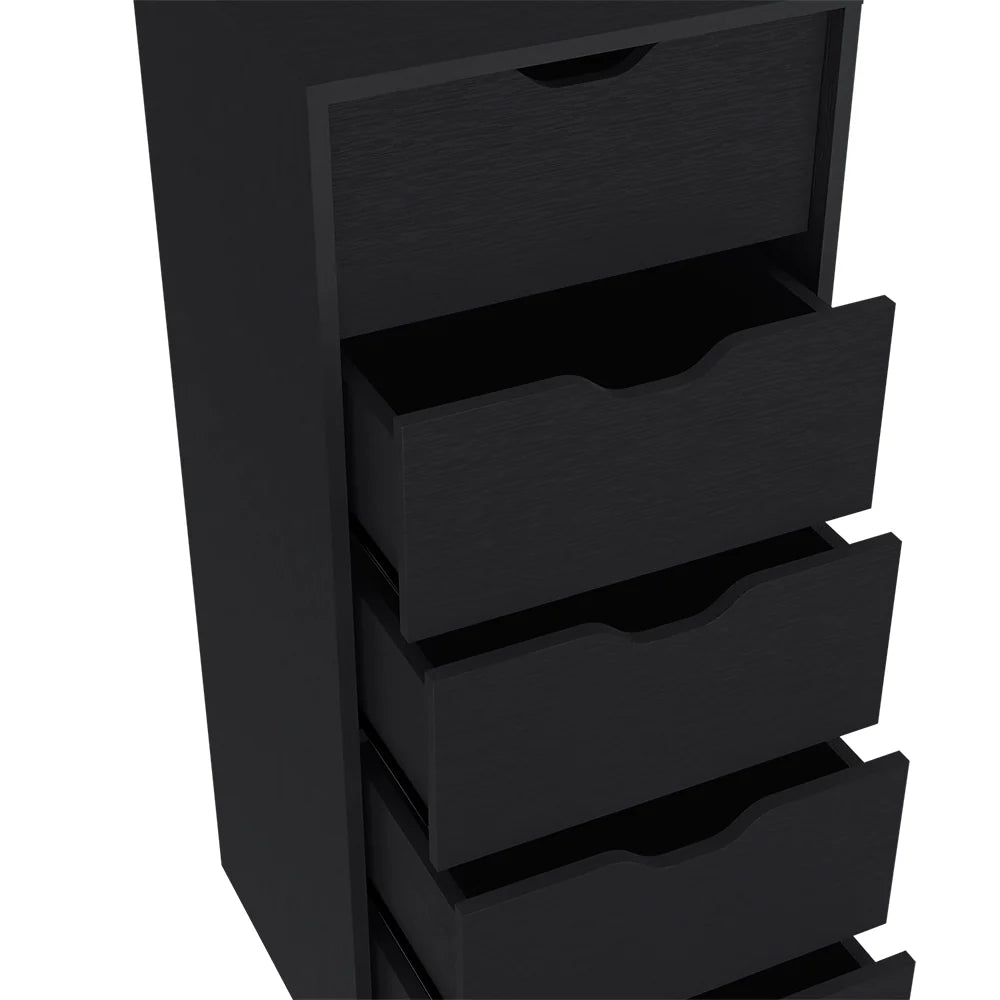 Five Drawer Dresser - Black Finish