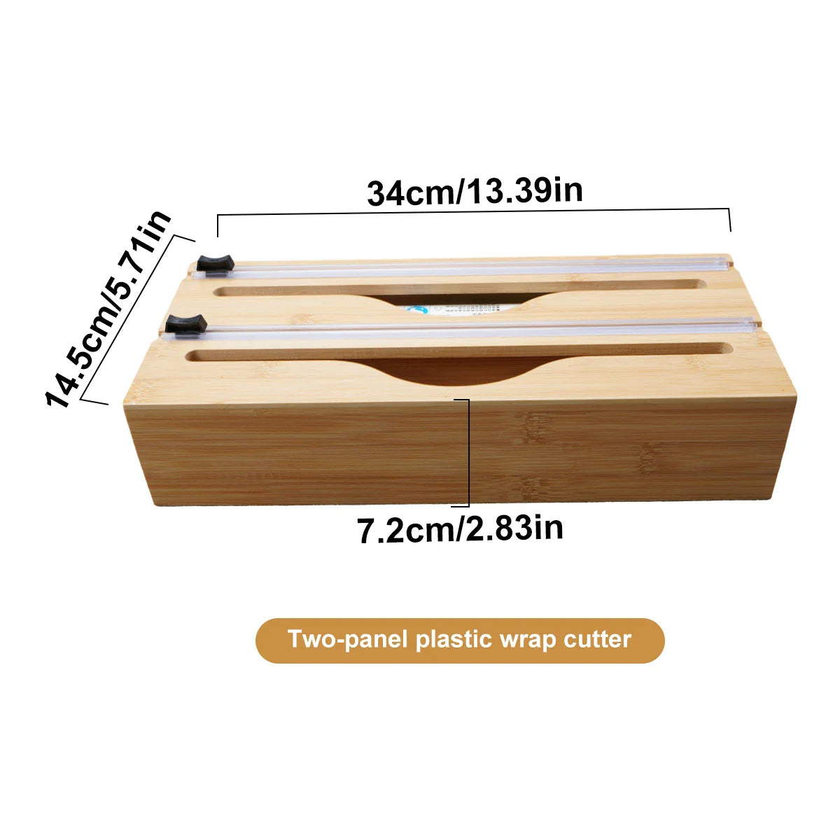 Wrapneat - 3 in 1 Wrap Organizer with Cutter and Labels