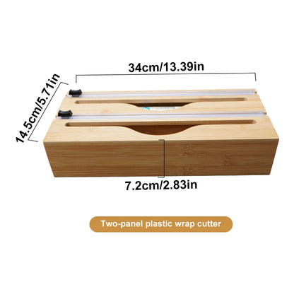 Wrapneat - 3 in 1 Wrap Organizer with Cutter and Labels