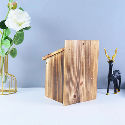 Bird House for outside - Wood Cedar Blue Bird Box House