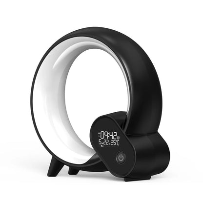Creative Q Light Sunrise Digital Display Alarm Clock Bluetooth Audio Intelligent Wake-Up Q Colorful Atmosphere Light