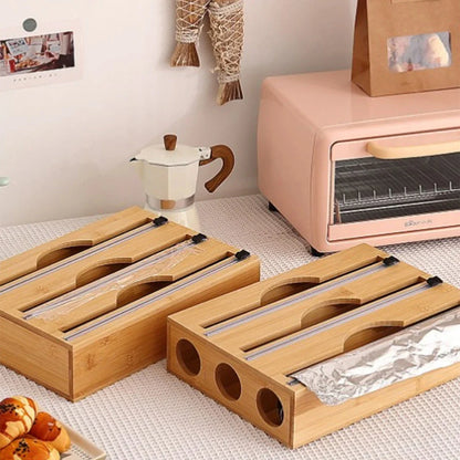 Wrapneat - 3 in 1 Wrap Organizer with Cutter and Labels