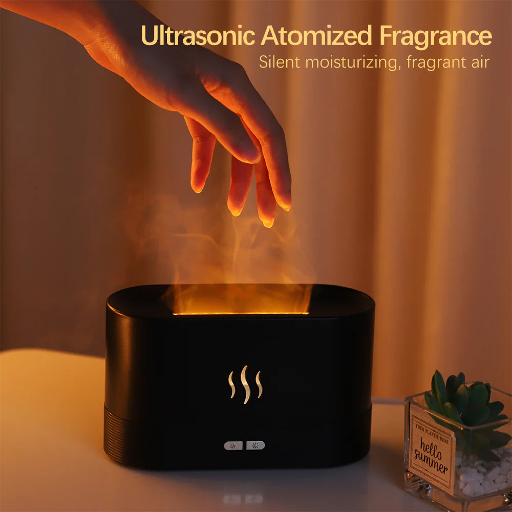 Flame Fire Humidifier - Aromatherapy Diffuser