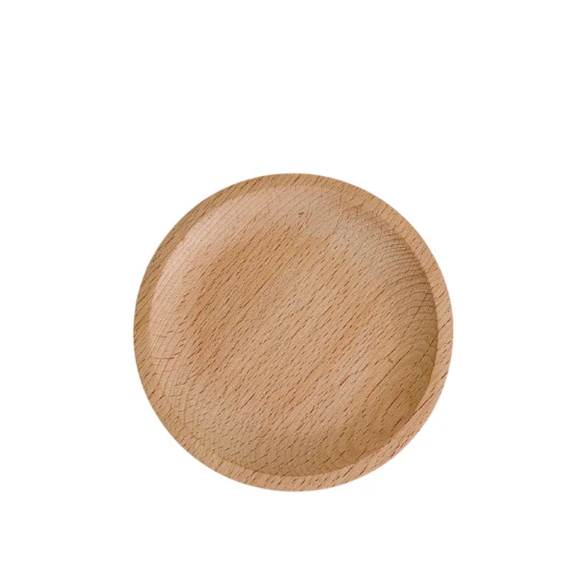Round Wood Dish - Tray for Home Decoration