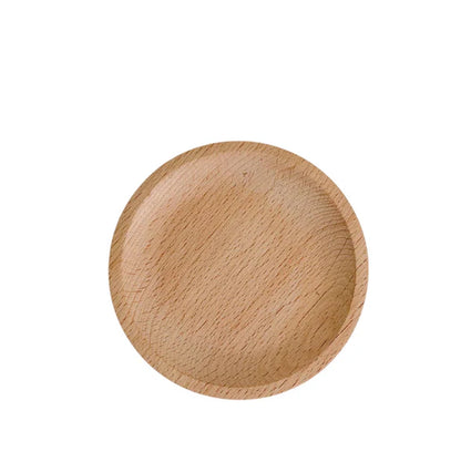 Round Wood Dish - Tray for Home Decoration
