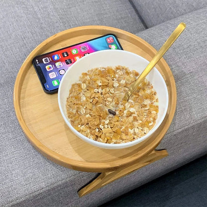 Sofa Armrest Clip on Tray Table