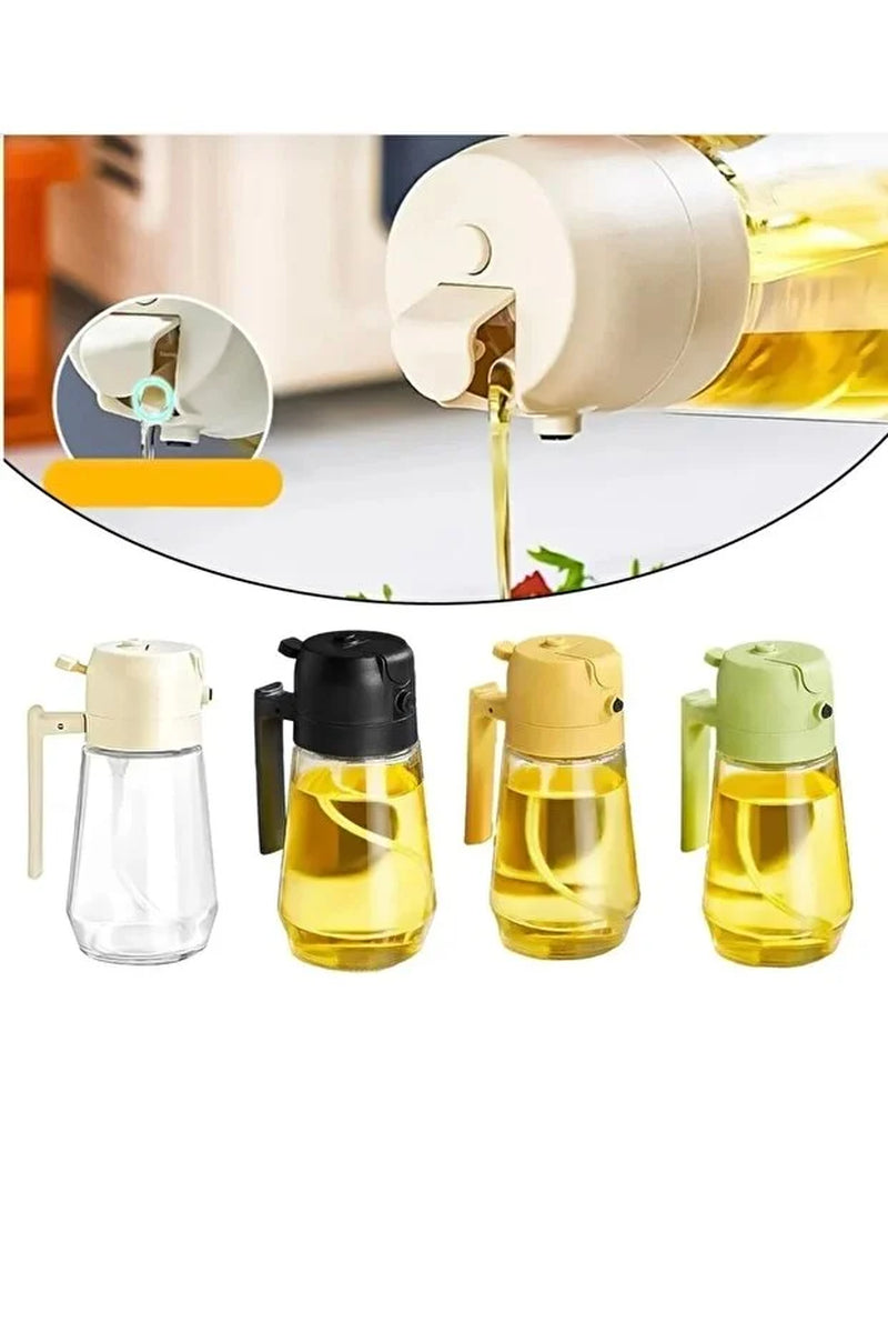 Glass Oil Spray Bottle - Cooking Oil Dispenser