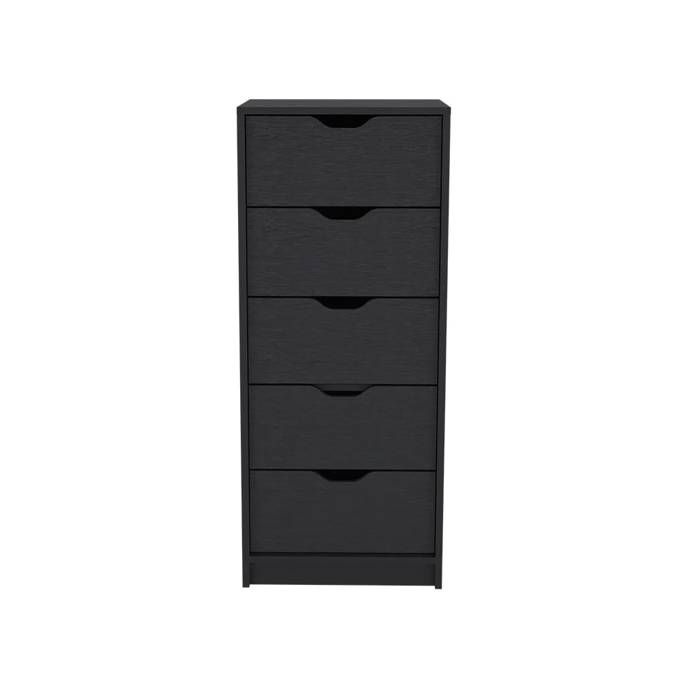 Five Drawer Dresser - Black Finish