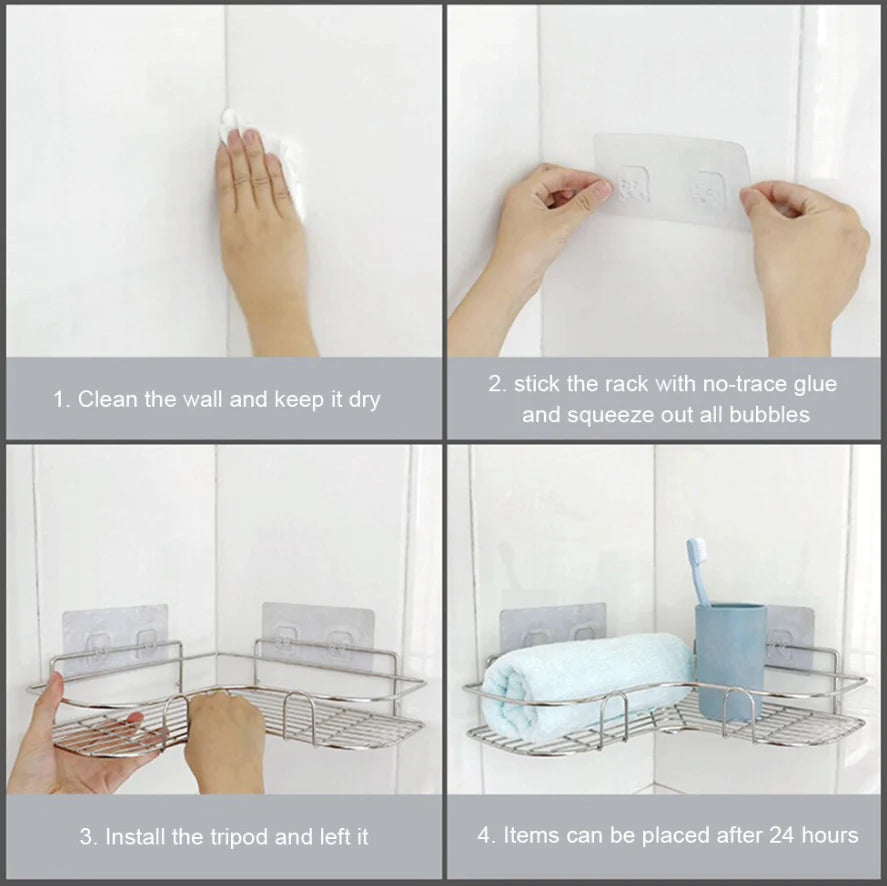 Shower Caddy Shelf - Corner Storage Organizer Rack