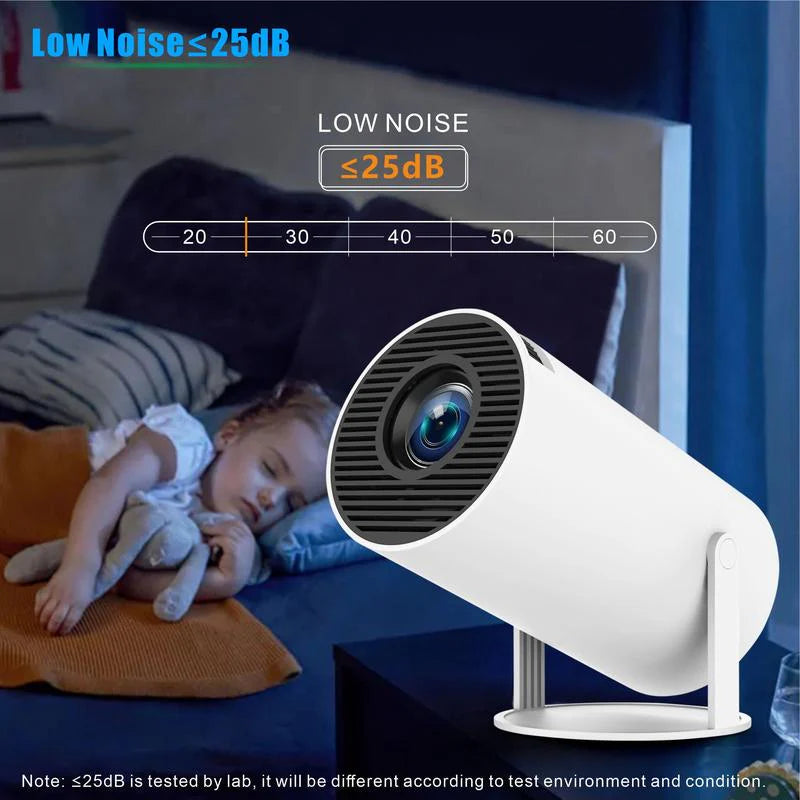 Portable Projector with Remote Control - Wifi Bluetooth-Compatible
