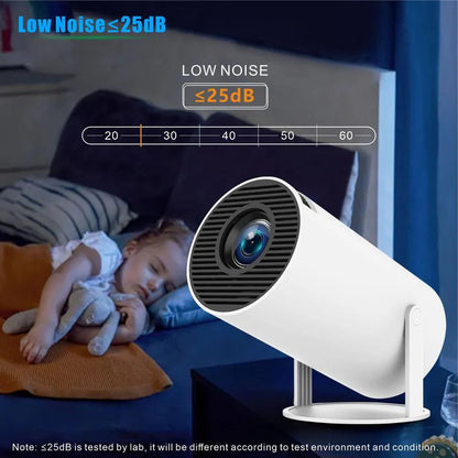 Portable Projector with Remote Control - Wifi Bluetooth-Compatible