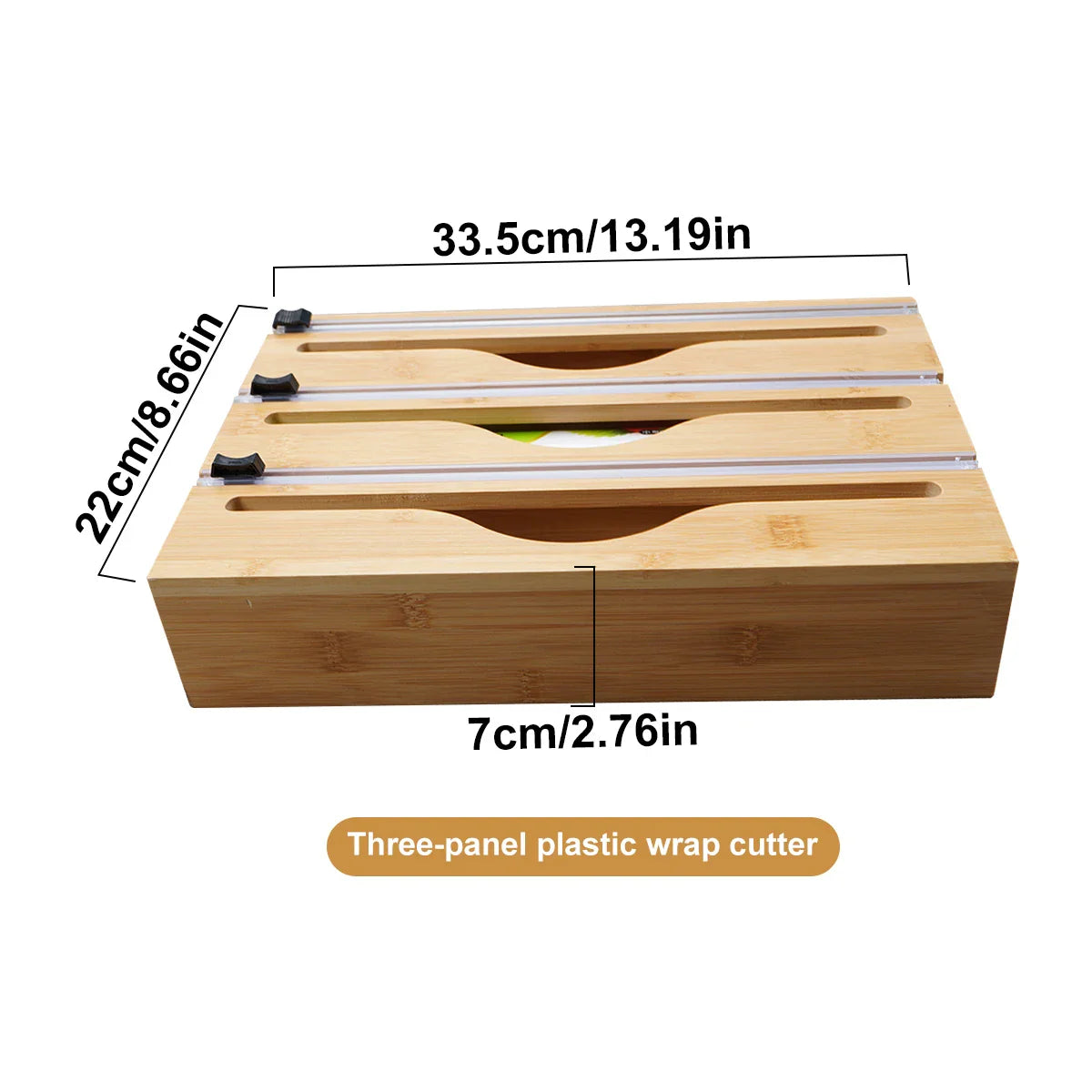 Wrapneat - 3 in 1 Wrap Organizer with Cutter and Labels