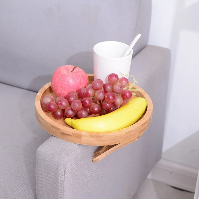 Sofa Armrest Clip on Tray Table