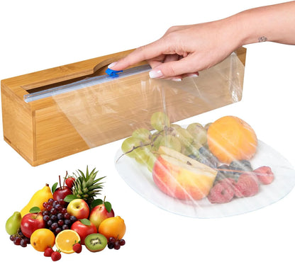 Wrapneat - 3 in 1 Wrap Organizer with Cutter and Labels