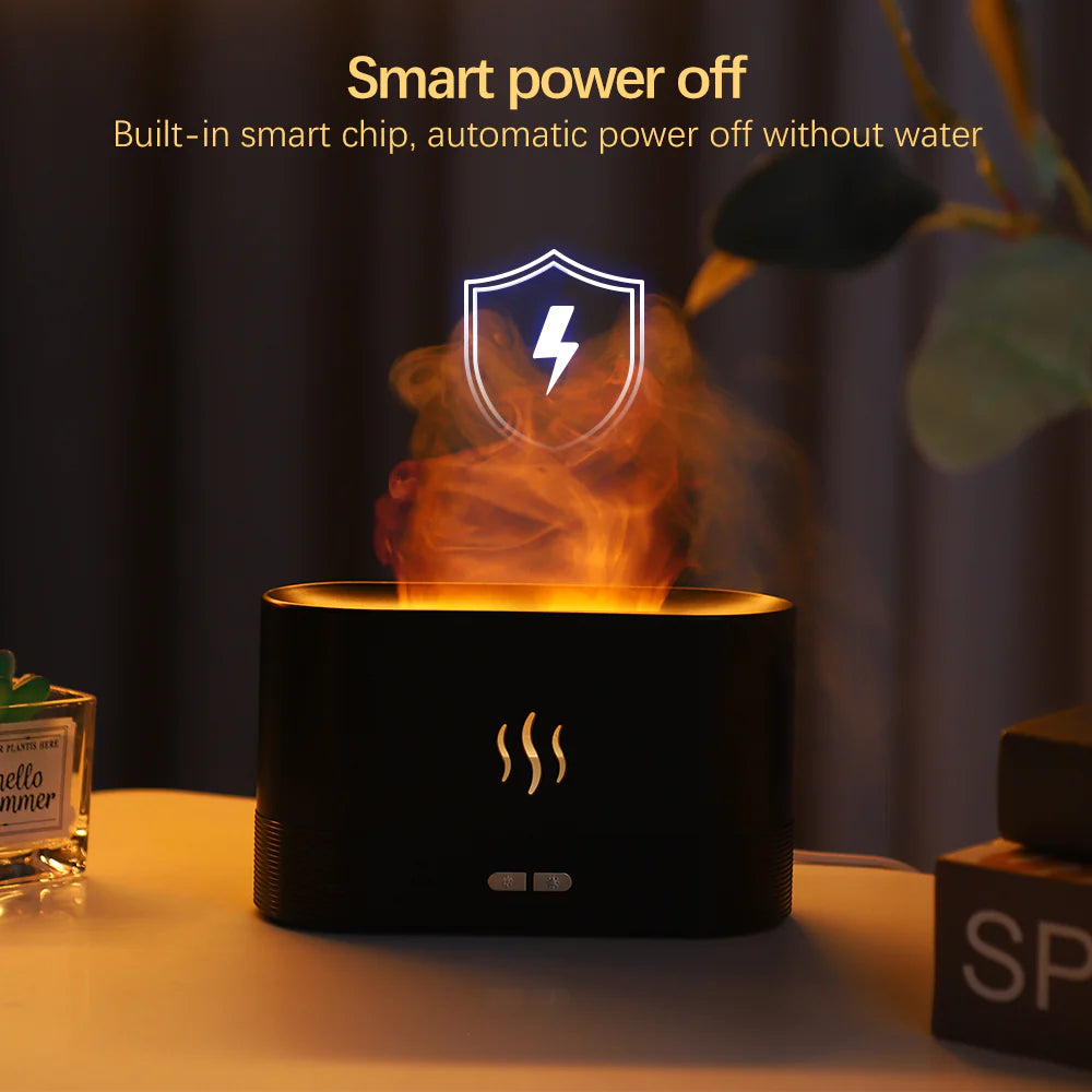 Flame Fire Humidifier - Aromatherapy Diffuser