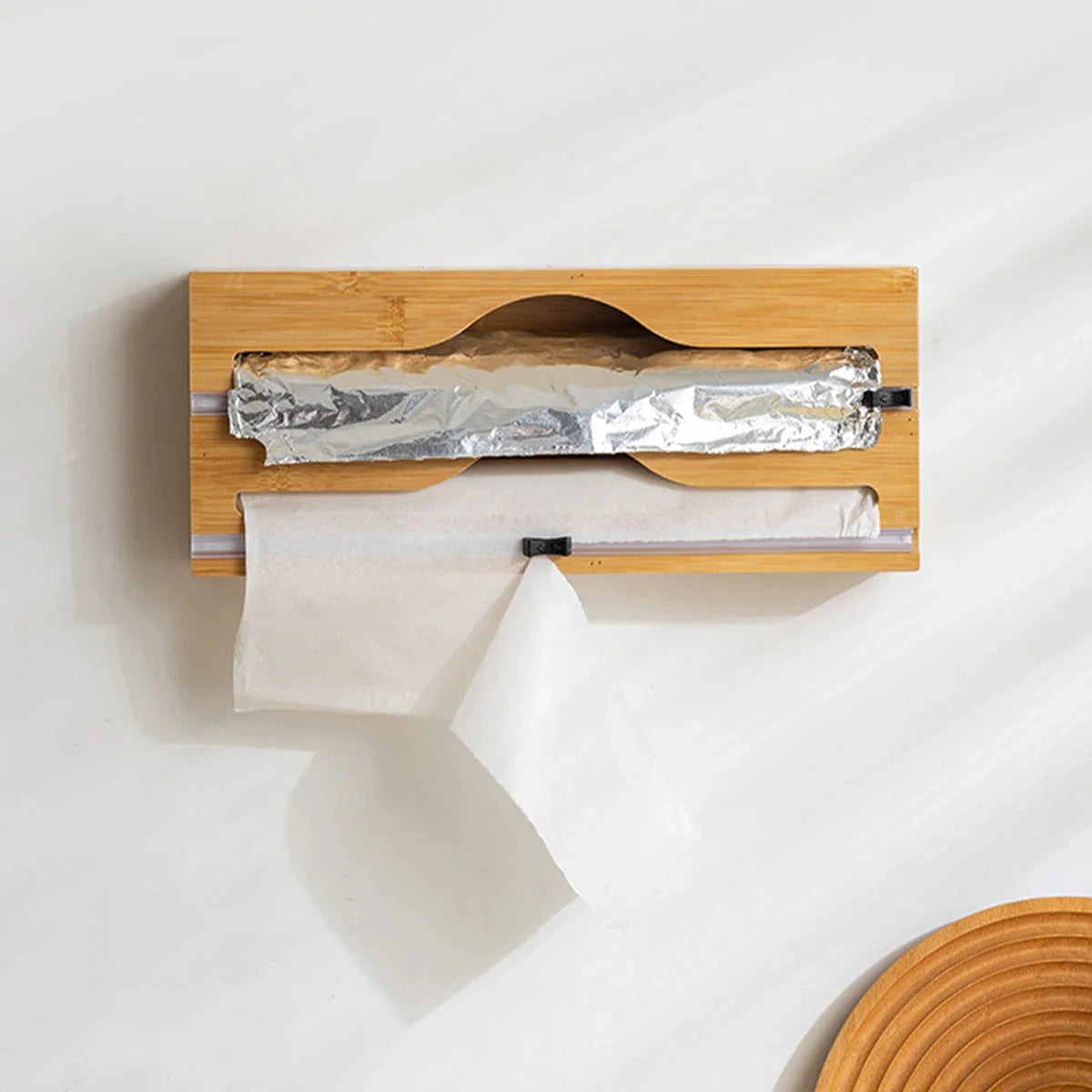 Wrapneat - 3 in 1 Wrap Organizer with Cutter and Labels