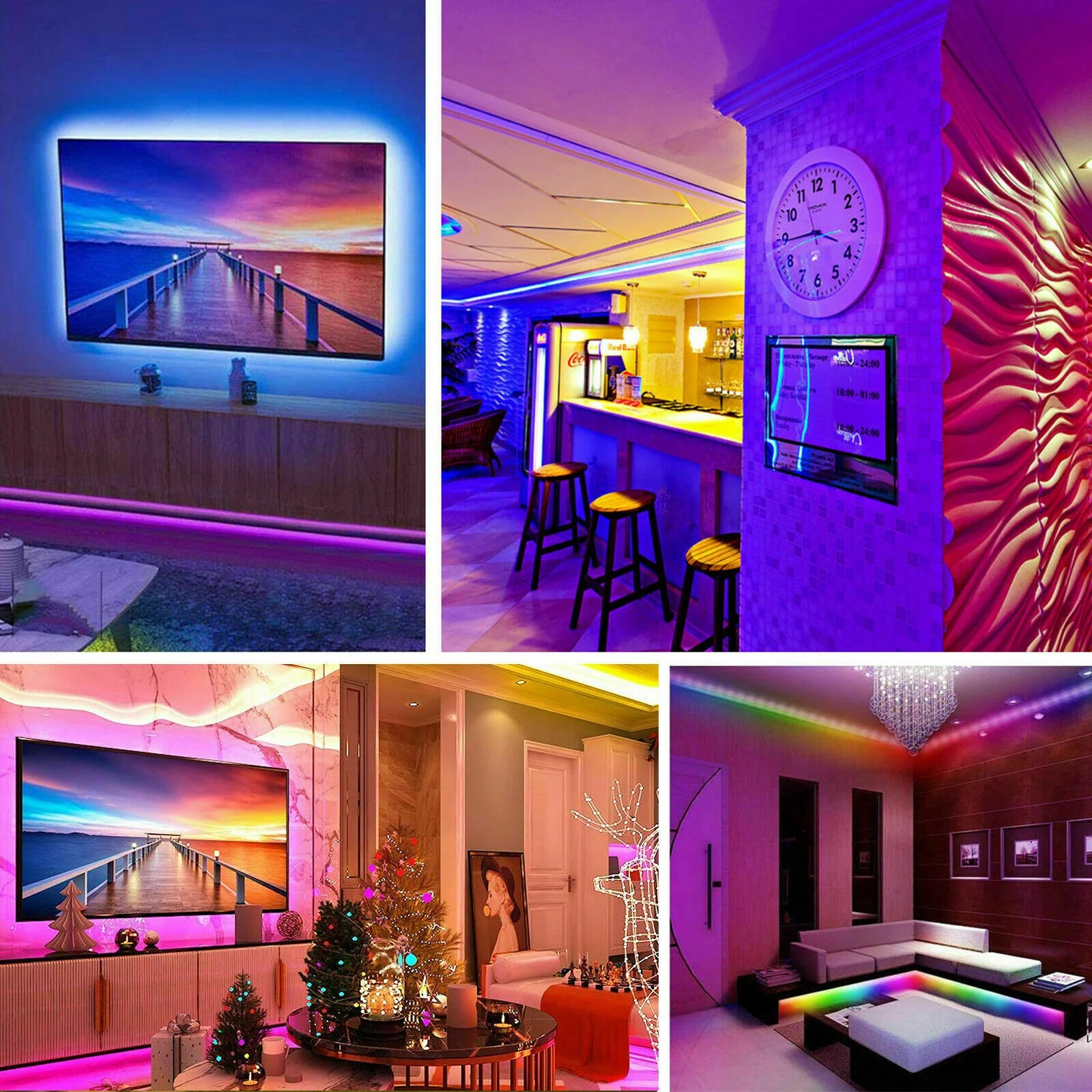 32FT LED Strip Lights - Waterproof for Indoor Outdoor Use