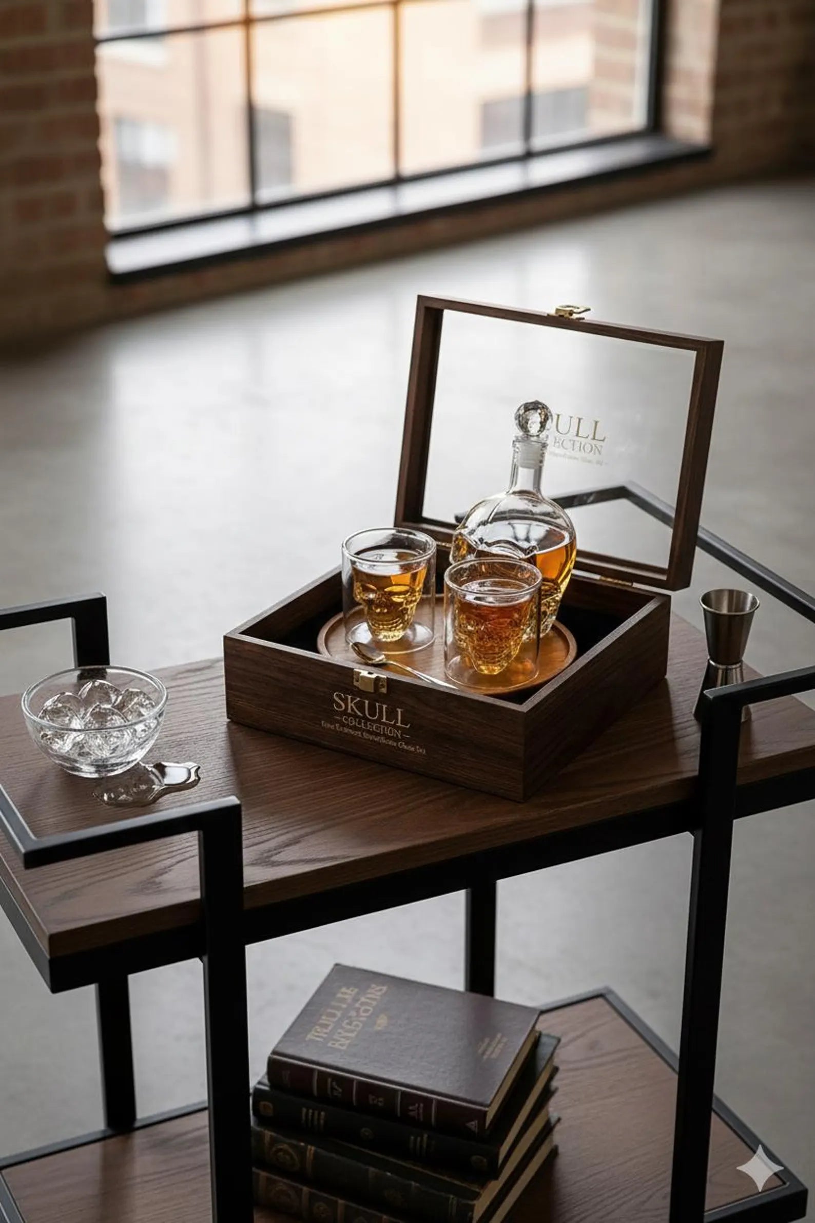 Skull Whiskey Decanter Set